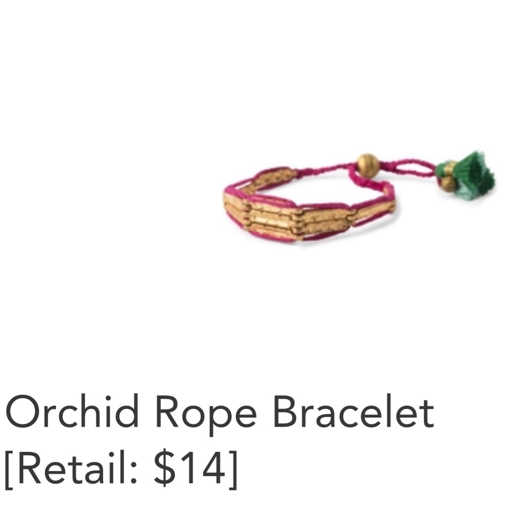 Noonday Orchid Rope Bracelet